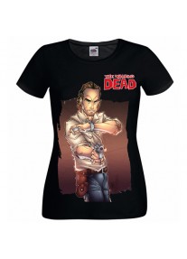 Качествена  дамска тениска на THE WALKING DEAD - RICK GRIMES